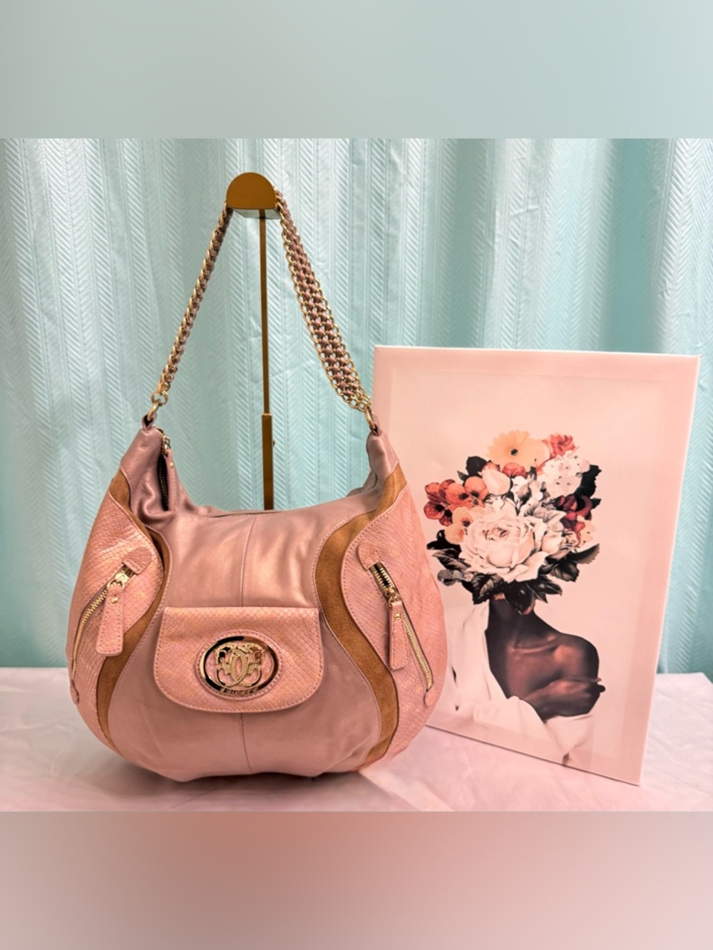 Like New - Sharif Mixed Media Hobo Bag